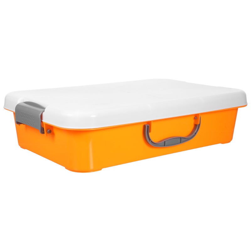 Handheld Sand Tray With Lid: Portable Kids Toy Storage Box For Indoor Outdoor Play - Sandbox Organizer For Sand Toys And Accessories - Image 1