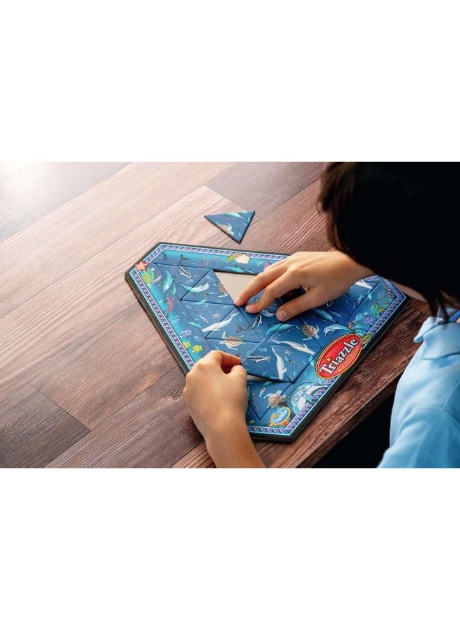 thinkfun - Think Fun Triazzle Picture-Matching Brainteaser (Dolphins) Puzzle for Ages 8 and Up (76491) - Image 1
