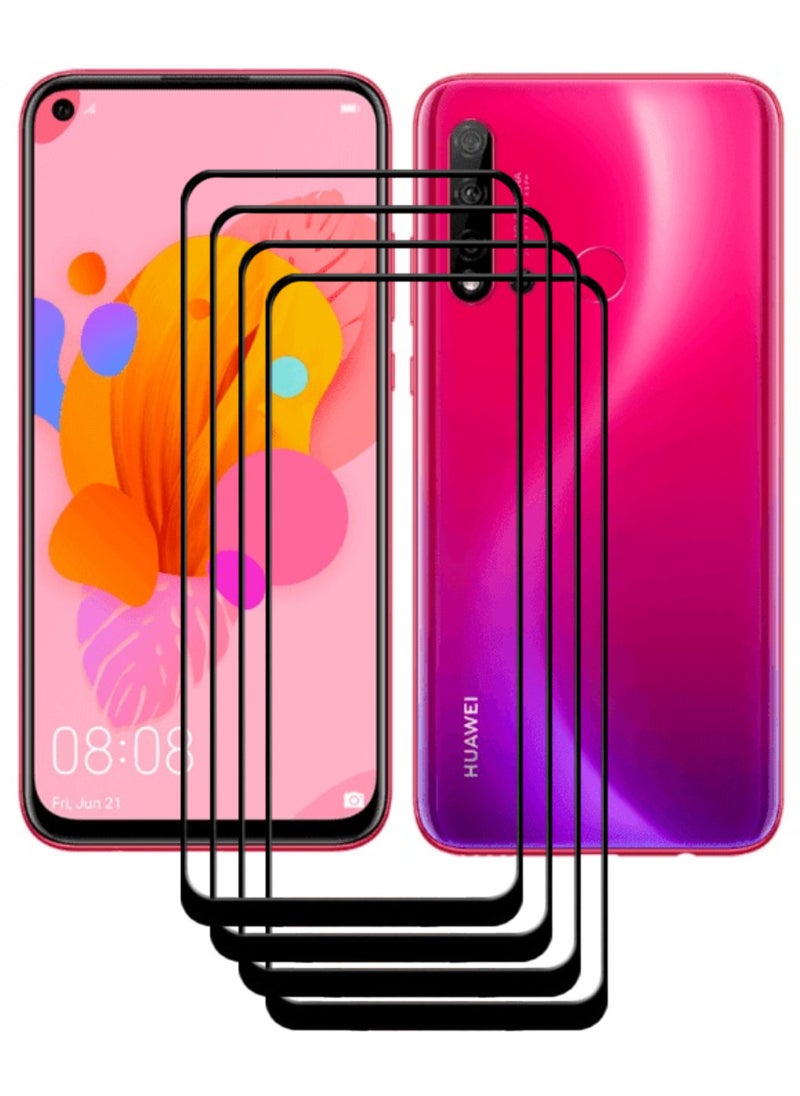 ACLIX 4 Pieces Antistatic ESD Dustproof Premium Quality High Definition Tempered Glass Screen Protector Designed For Huawei nova 5i - Image 1