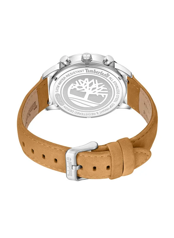 تمبرلاند Timberland Managate Multifunction - Mens Watch - Black Dial, Black Leather Strap