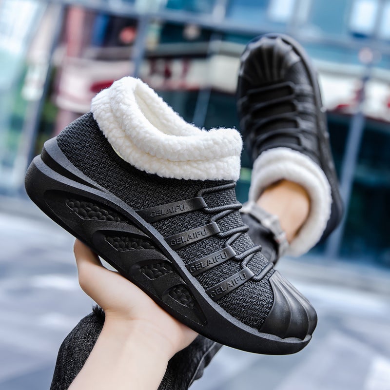 Non-Slip Fishing Thick-Sole Warm Black [Cotton added]] 