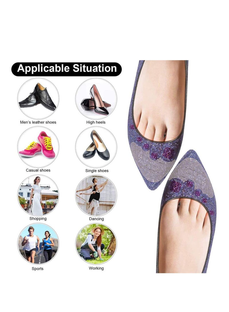 NIBEMINENT 6 Pairs Fillers Inserts Adjustable Shoe Filler Unisex Toe Plug Non Slip Pad Fit for Pumps Flats Boots Sneakers Beige  - Image 4