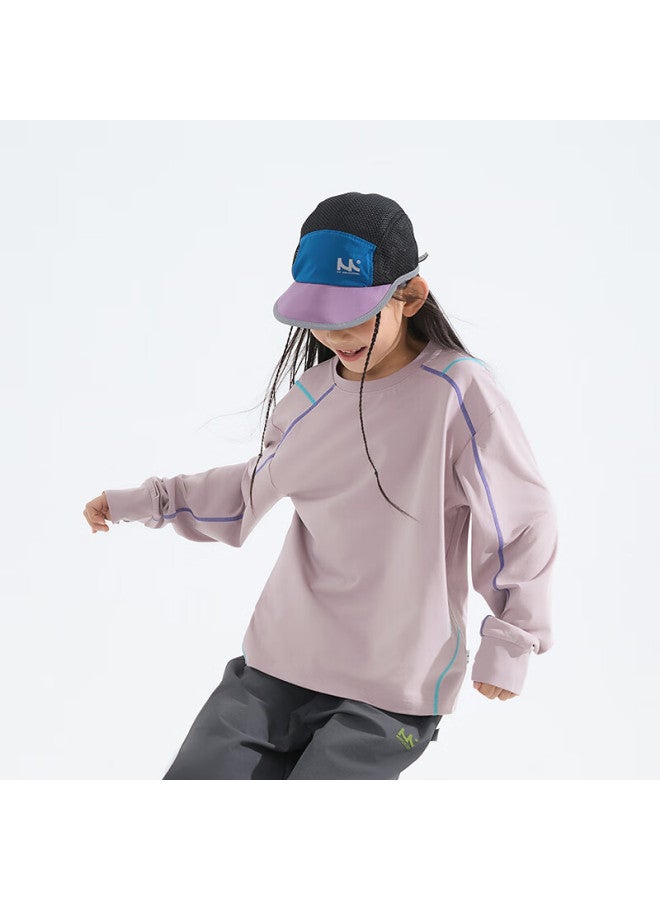 MIPO Mipu Autumn New Graphene Thermal Sports Base Layer T-shirt Taro Purple 150cm - Image 2