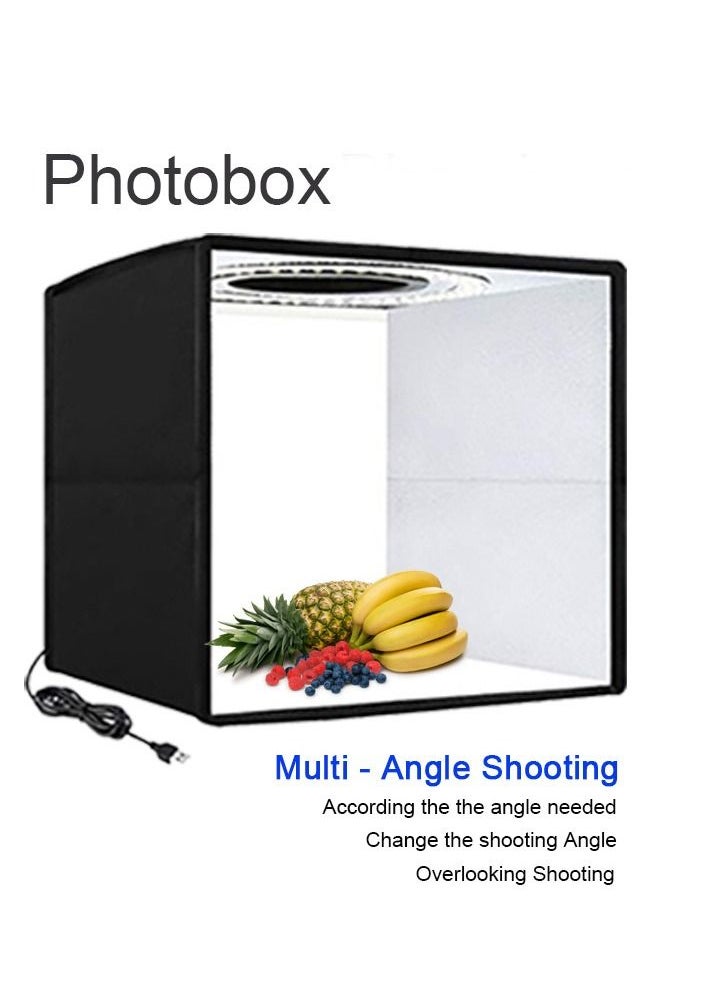 Generic Soft Box Set Portable Folding Photo Lighting Modifier Photography Tent Box with 12 Colours Backdrops (40cm)  - Image 1