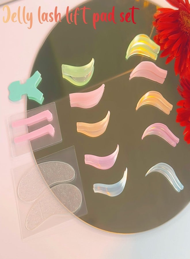 ICONSIAM Lash Lift Silicone Shields Eyelash Lifting Pad No Glue Eyelid Katya Vinog Lami Lamination Roller L curl Perm Rod- Lash Lift Tint Ribbon Compensator Y Brush Tool Lower Eye Patch Jelly Lifting Pads Mix - Image 4