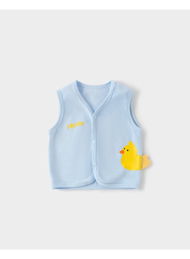 YISHUANGER Newborn Baby Vest Spring And Autumn Base Vest Unisex Baby Cardigan 3d Cartoon Autumn Jacket Top - Image 1