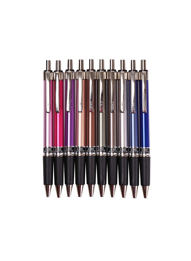 لينك أقلام حبر قابلة للسحب مقاس 0.7 مم من سيجنيتا | الحبر الأسود | حزمة من 10 - Image 3