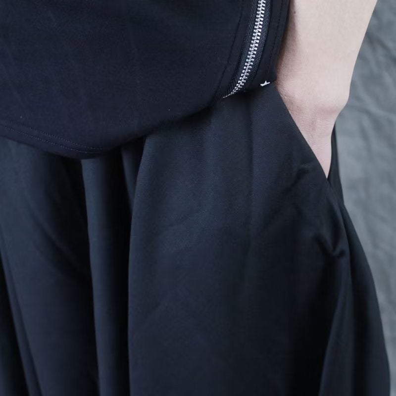 Yamamoto Style Loose Skirt Pants Casual Wide Leg 515# Culottes  - Image 5