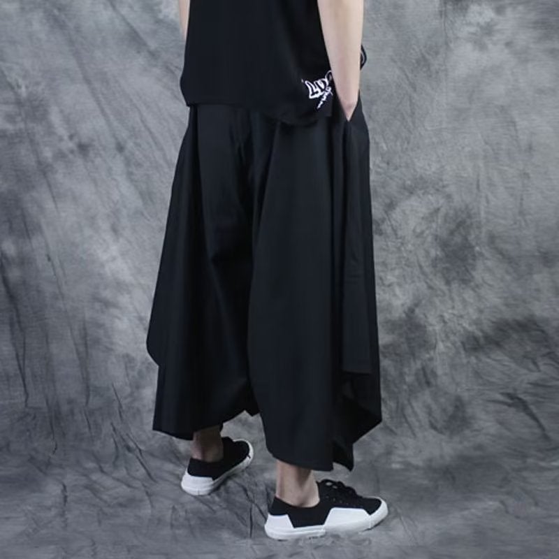 Yamamoto Style Loose Skirt Pants Casual Wide Leg 515# Culottes  - Image 4