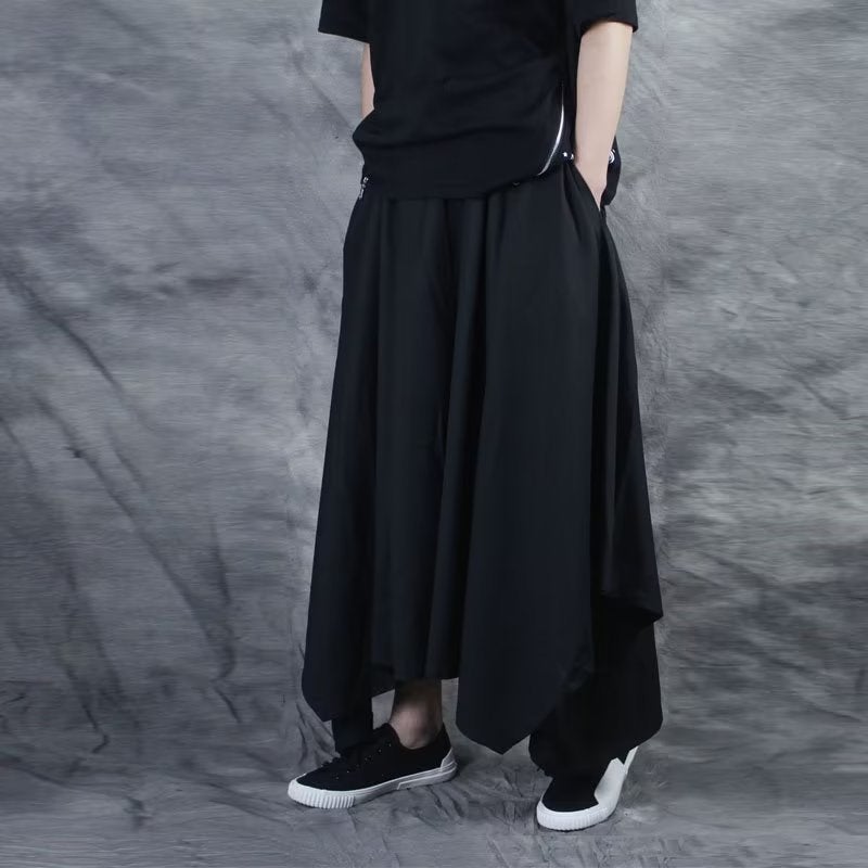 Yamamoto Style Loose Skirt Pants Casual Wide Leg 515# Culottes  - Image 3