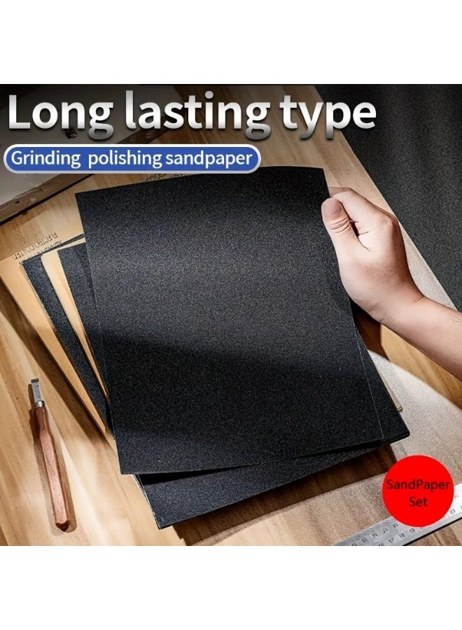 Poaker 10Pcs Waterproof Sheet Abrasive Paper For Automotive Body Working On Paint Varnish Furniture And Other Soft Metals Solid Surface Materials Sanding Grit-60 - Image 2
