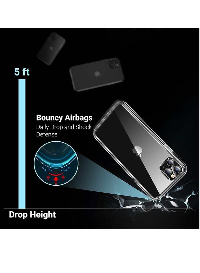 DUSALA 【Designed for iPhone 11 Pro Max, Designed for You】This clear case compatible with iPhone 11 Pro Max (6.3 inch) is molded according to the real phone. - Image 3