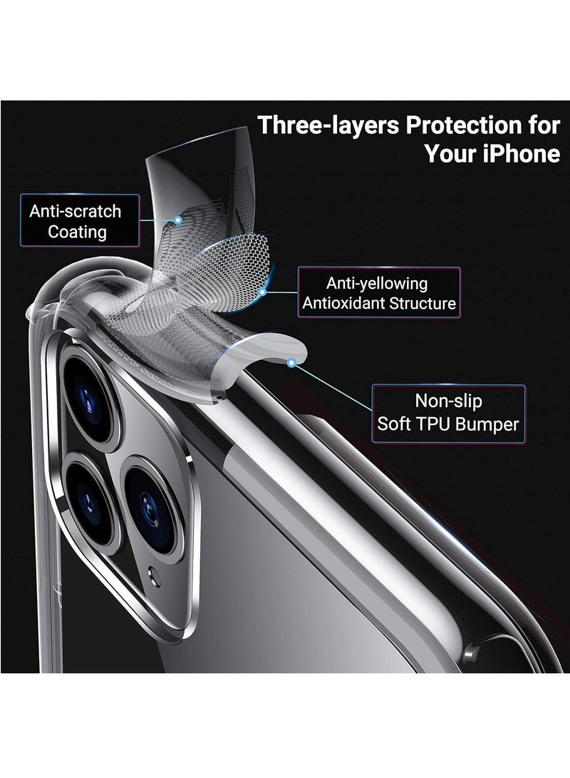 DUSALA 【Designed for iPhone 11 Pro Max, Designed for You】This clear case compatible with iPhone 11 Pro Max (6.3 inch) is molded according to the real phone. - Image 4