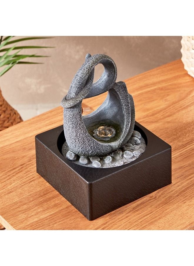 Home Box Belen Modern Fountain With LED Light 18 x 24 x 18 cm  - Image 2