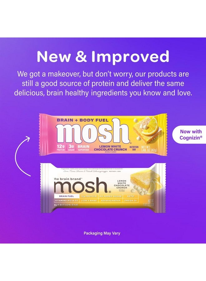 MOSH MOSH Variety Pack Keto Protein Bars, High Fiber, Low Carb, Gluten Free, High Protein, Brain Healthy Snack with Ashwagandha, Lion's Mane, 15 Count  - Image 2
