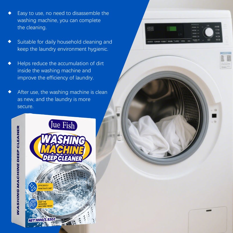 Jue Fish Washing Machine Tank Cleaning Powder Decontamination And Descaling Cleaning Odor Drum Pulsator Washing Machine Cleaning Agent - Image 3