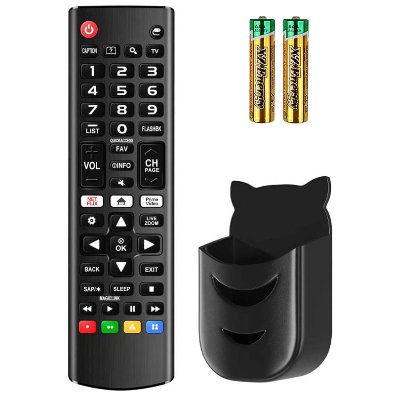 Rimous Remote Compatible with LG TV Remote Control (All Models) for All Smart TV LCD LED 3D AKB75375604 AKB75095307 AKB75675304 Remote Control for LG Remote Replacement with Holder & Battery - Image 1