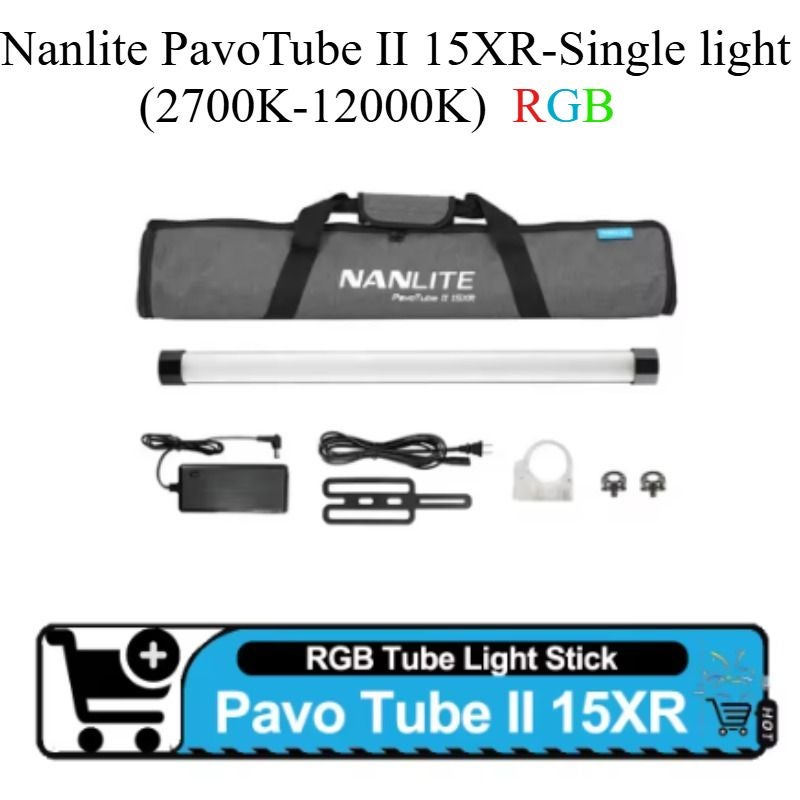 Nanlite PavoTube II 15XR Full Color RGB LED Tube Light for Photography and Video - Image 2