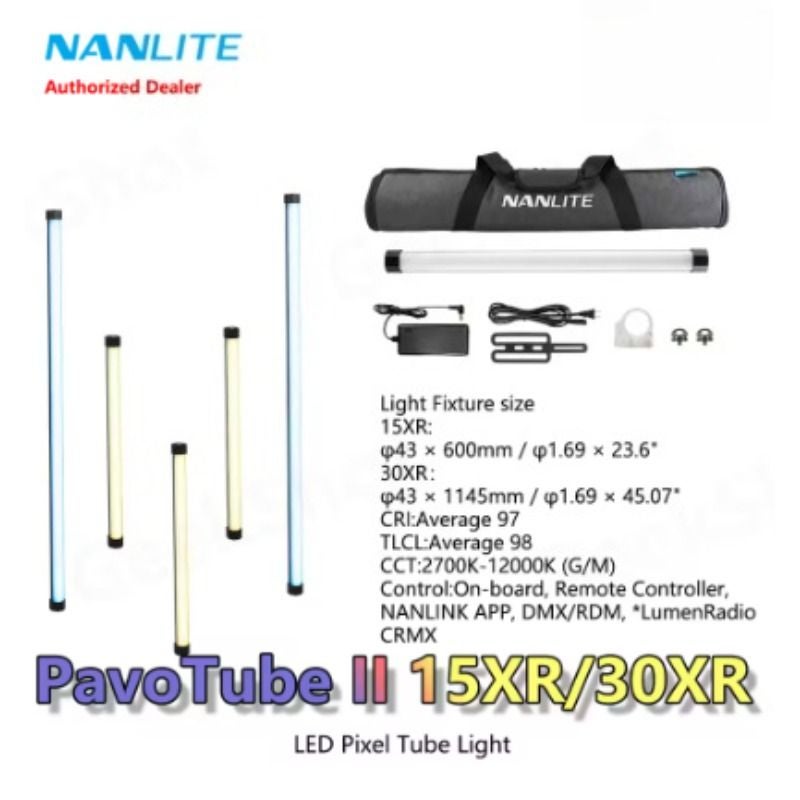 Nanlite PavoTube II 15XR Full Color RGB LED Tube Light for Photography and Video - Image 4