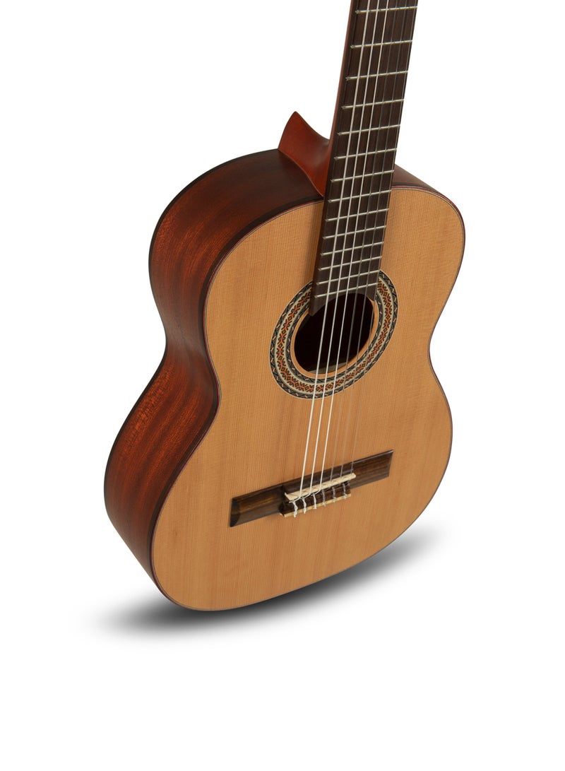 Manuel Rodríguez TRADICIÓN T-53 Classical Guitar 1/2 – Solid Cedar Top, Mahogany Back – Made in Europe - Image 4