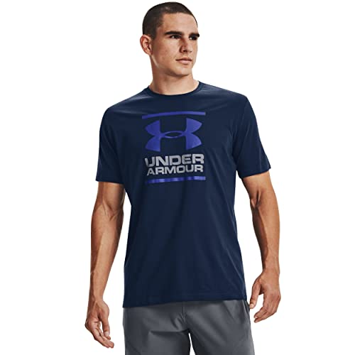 Under Armour Mens Global Foundation Short-Sleeve T-Shirt , Academy Blue (408)/Royal Blue , X-Small - Image 1