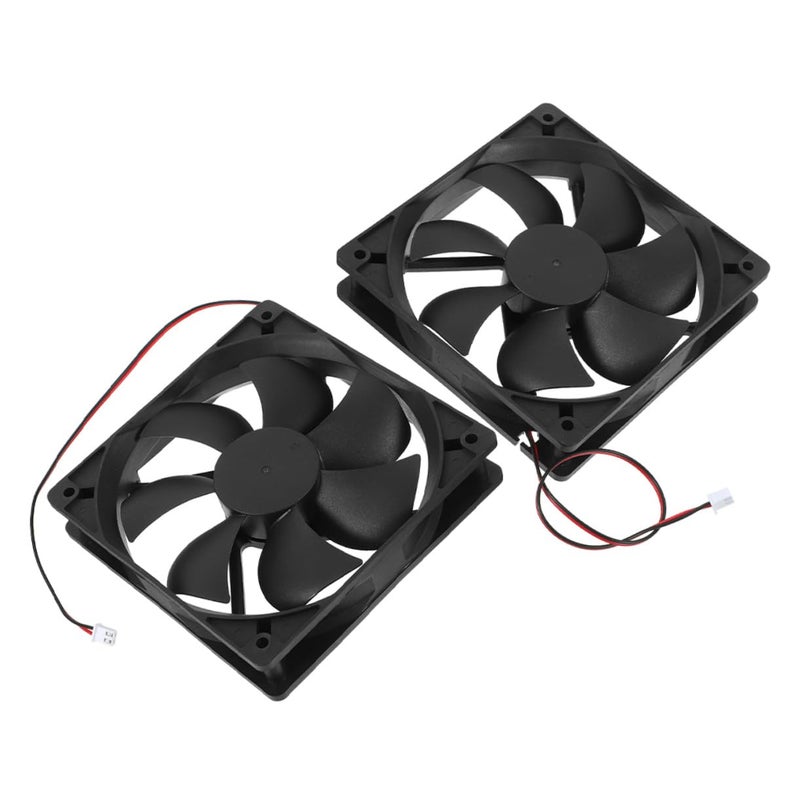 2pcs 120mm DC Brushless Cooling Fans Dual Ball Bearing 12V Silent High Airflow PC Radiator Fans - Image 2
