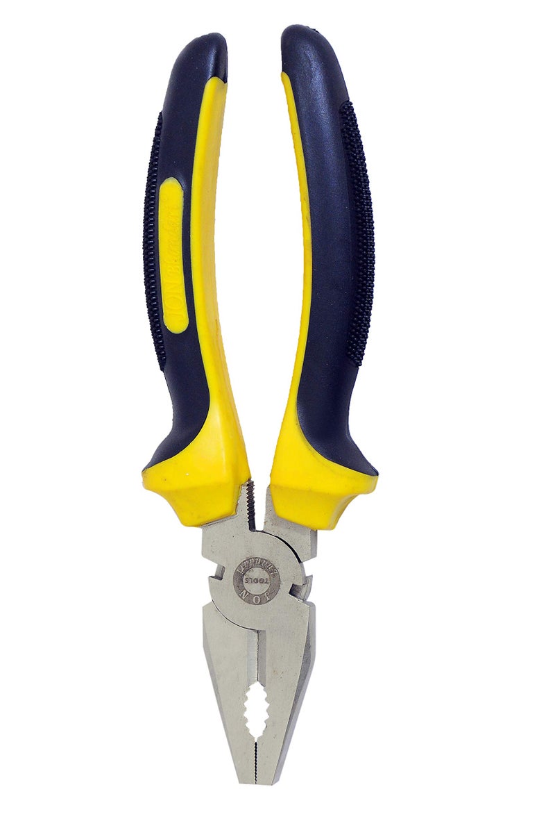 Jon Bhandari Tools 8 Inch Combination Cutting Plier | Electrician Tool for Holding, Twisting & Cutting Wires | Heavy-Duty Wire Cutter with Anti-Slip Grip & Insulated Handle for Electrical Work - Image 3