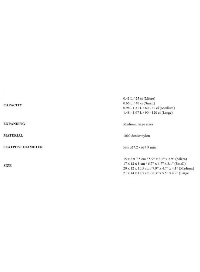 Topeak Aero Wedge Seat Bag with Fixer, Medium - Image 4