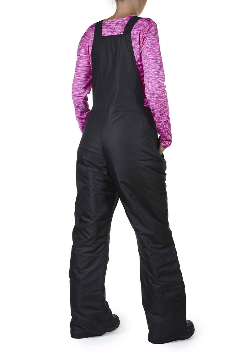 Arctic Quest Womens Ski Snow Bibs Pants Insulated Water Resistant Overalls Snowboarding Winter Waterproof Pants Women, Black, 1X - Image 2