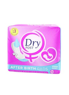 Dry Post After Birth Pads Tick Long Large10 Pcs 