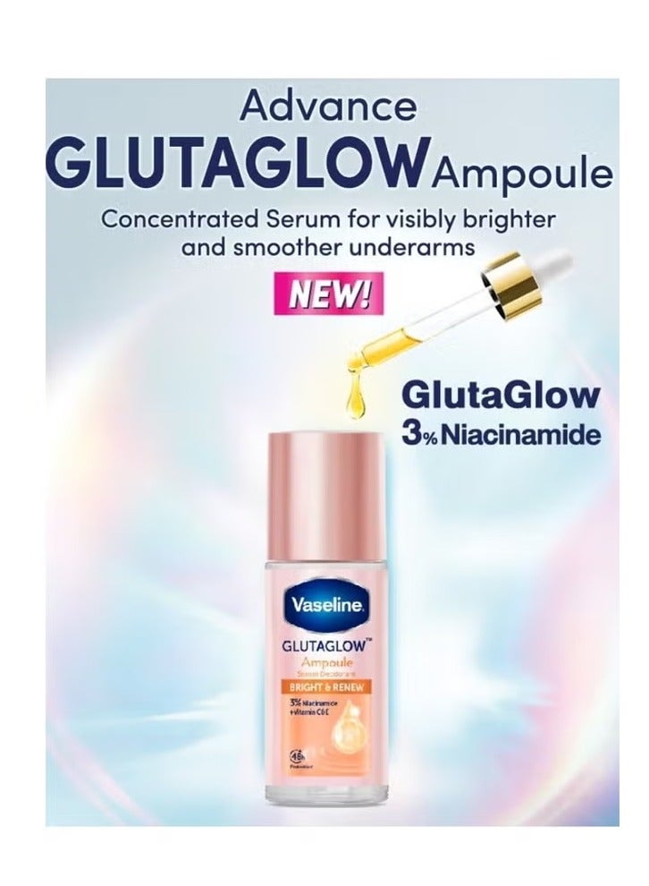 Vaseline Glutaglow Bright & Renew Ampoule Serum Deodorant - 45ml - Image 3