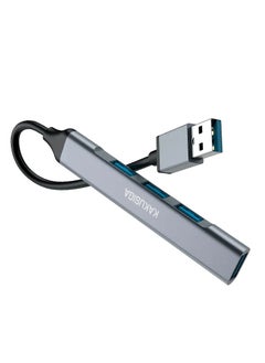 KAKUSIGA USB Hub 3.0 | 4-Port USB Ultra Slim Data Hub USB-A Splitter Extension Hub | USB-A Dock Adapter for Keyboard Mouse Flash Drive Printer | Multi USBA Cable Lead USBA Switch (USB Hub - 4-Port), USB HUB 3.0 4 Port Multi Splitter Adapter OTG USB, KAKUSIGA 4 in 1 USB to USB3.0*1 USB2.0*3 Converter  - Image 3