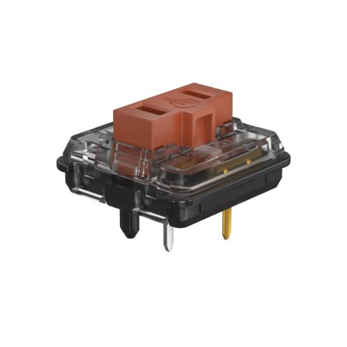 KAILH Official Store Low Profile Switch 1350 Chocolate Mechanical Keyboard Switch RGB SMD Clicky (110, Choc Brown) - Image 1