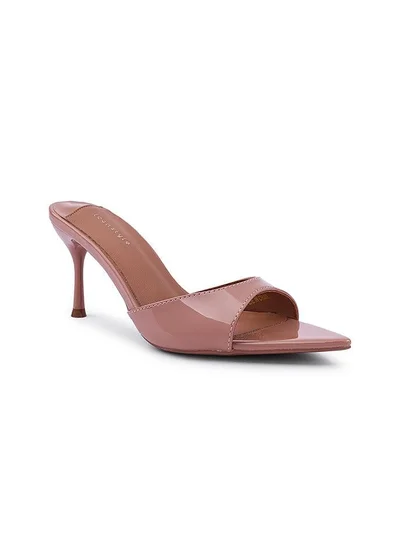 IconStyle Embroidered Open-Toe Mule Heels