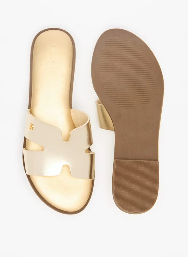فلورا بيلا من شو إكسبرس Solid Slip-On Slide Sandals