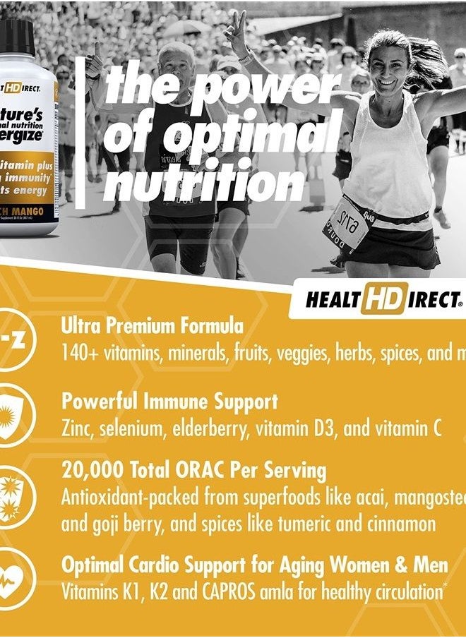 Health Direct - Nature's Optimal Nutrition Energize, 140+ Ingr. Super Liquid Multivitamin | 30oz - Image 1