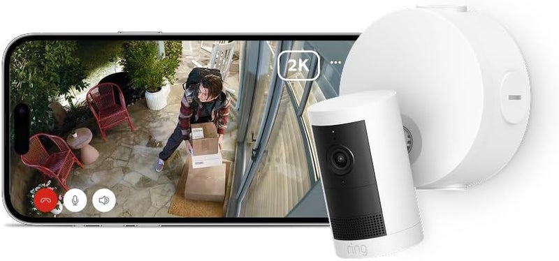 New Ring Outdoor Camera Plus (Power over Ethernet) | Wide-Angle 2K Video with Ring Vision I Non-stop power I Outdoor Security Camera | alternative to CCTV system I 30-day free trial of Ring Home Plan - Image 2