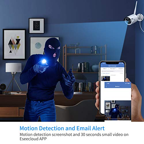 Hiseeu نظام كاميرا الأمان اللاسلكية Hiseeu Pro WiFi، مجموعة NVR 16CH 4K، 8 قطع كاميرا أمان CCTV بدقة 5MP للاستخدام الداخلي/الخارجي، رؤية ليلية، مقاومة للماء، كشف الحركة، قرص صلب سعة 3TB - Image 3