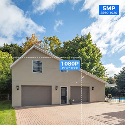 Hiseeu نظام كاميرا الأمان اللاسلكية Hiseeu Pro WiFi، مجموعة NVR 16CH 4K، 8 قطع كاميرا أمان CCTV بدقة 5MP للاستخدام الداخلي/الخارجي، رؤية ليلية، مقاومة للماء، كشف الحركة، قرص صلب سعة 3TB - Image 5