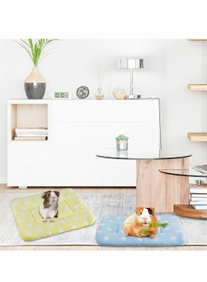 Zikra Pet Blanket, Small Animal Plush Bed, 3Pcs Warm Fluffy Puppy Blanket, Fleece Sleep Pad Guinea Pig Hamster Rabbit Bed Mat for Kitten, Bunny, Chinchilla, Squirrel, Hedgehog, Pet Warm Sleep Mat (15X11in) - Image 4