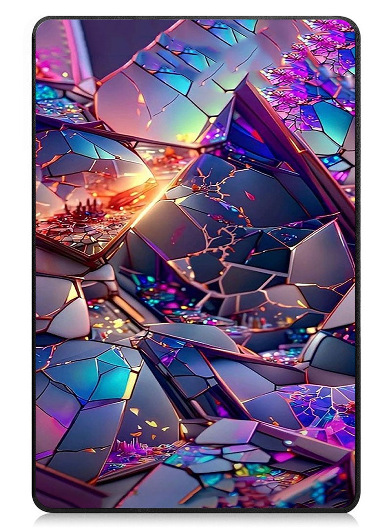 Theodor Protective Flip Case For Samsung Galaxy Tab S6 Lite 10.4 Inch 2024/2022/2020, With Trifold Stand Auto Wake Sleep Shockproof Cover Crystal - Image 1