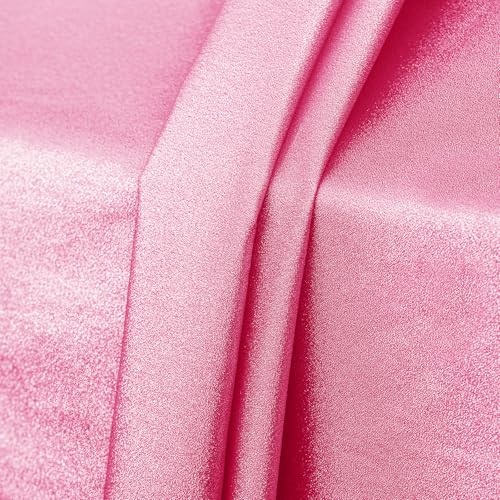 Entisn Pink Glitter Fabric by The Yard, 1 Yard x 59 Inch Shimmer and Shiny Fabric with Silver Metallic Sparkle, Sparkly Cloth for Stage Costume, Fashion Dress, DIY Crafts, Party Decoration - Image 4