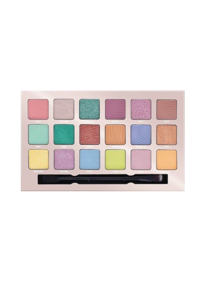 W7 Cosmetics W7 Sherbet Pop! Pastel Multi-Textured Pressesd Pigment Palette 18g  - Image 4