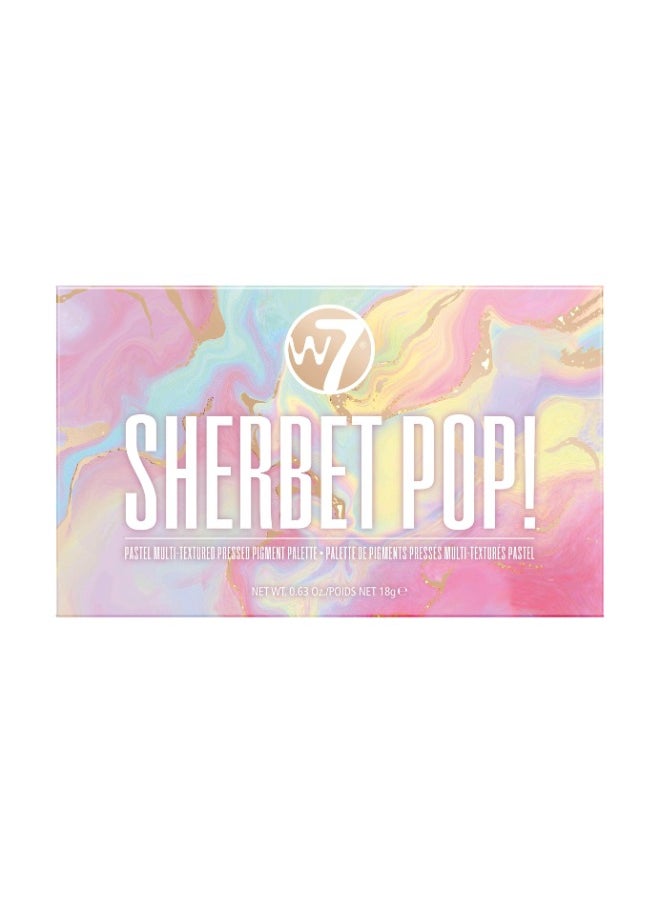 W7 Cosmetics W7 Sherbet Pop! Pastel Multi-Textured Pressesd Pigment Palette 18g  - Image 2