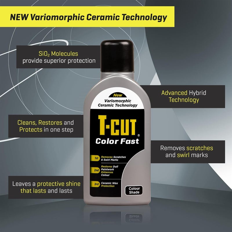 T-Cut Dark Silver Scratch Remover Color Fast Paintwork Restorer Car Polish, 13 Colors Available, 17 Fl Oz - Image 4