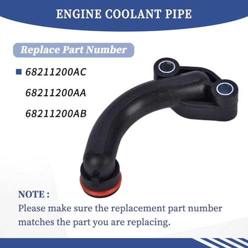 Getfarway Engine Coolant Pipe 68211200AC Compatible with Jeep Grand Cherokee 2014-2021 / Ram 1500 2014-2019 - Image 3