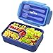 Jelife Bento Lunch Box for Kids - Leakproof Large Bento-Style with 4 Compartments Portions Lunchbox with Tableware Back - Image 2