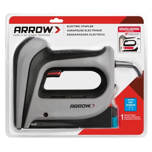 Arrow Fastener مسدس دبابيس كهربائي ثقيل من Arrow T50ACD مع سلك للتنجيد والأثاث والمكتب والديكور، يناسب دبابيس بحجم 1/4"، 5/16"، 3/8"، أو 1/2" - Image 4