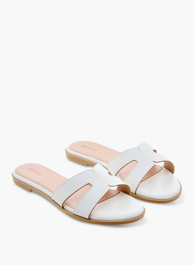 سيليست Women's Cutout Detail Slip-On Sandals