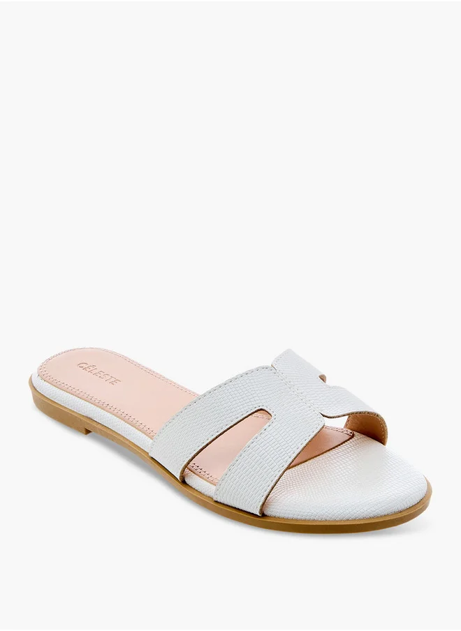 سيليست Women's Cutout Detail Slip-On Sandals